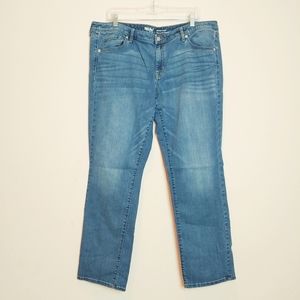 Mossimo Mid-Rise Straight Jeans Size 18
